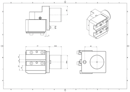 Ungeprüft 431-03-00 Werkzeughalter STAR 2-Stationen 16x16mm; – RESALE