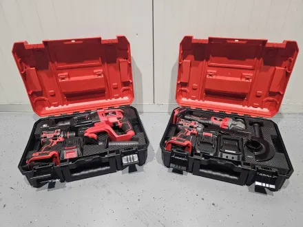 Everforce – 4-teiliges Lithium-Batteriewerkzeug in 2 Gehäusen – Schlagbohrer – Schraubendreher – Win – RESALE