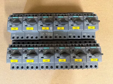 Siemens SIRIUS 3RV2021 Motorschutzschalter (12x) – RESALE