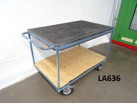 Tischwagen 1250 x 800 mm, mit Gitterrost – RESALE