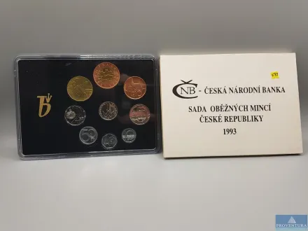 KMS Tschechische Republik 1993 1 Heller - 50 Krone – RESALE