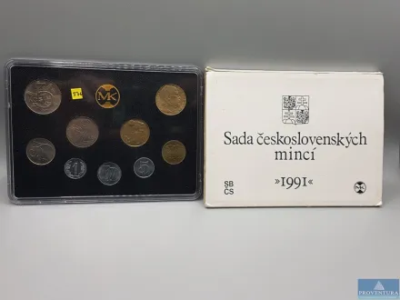 KMS Tschechoslowakei 1991 1 Heller - 5 Kronen + 10 – RESALE