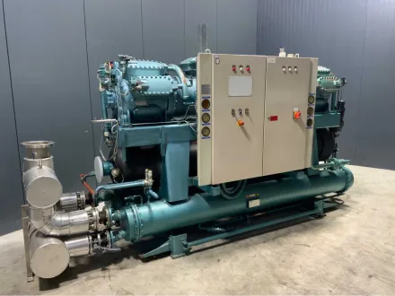 Gea Grasso 87 S Amoniak NH3 Kaltwasserkühler mit wassergekühltem Kondensator – RESALE