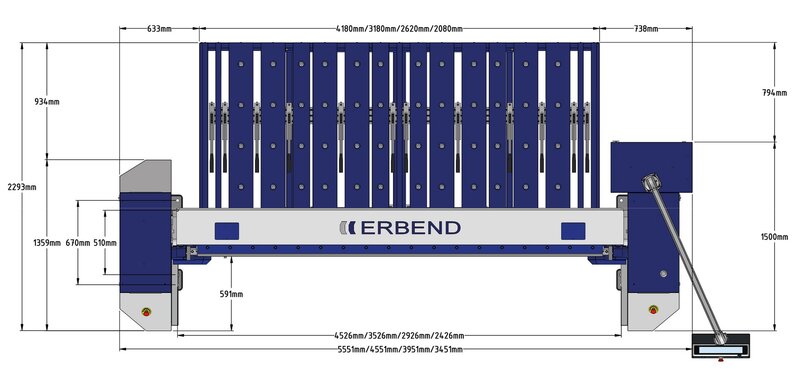 ERBEND MFB 2030 Schwenkbiegemaschine