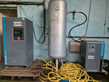 ATLAS COPCO - 2020 - GA 7 VSD+ - Luftkompressor mit Trockner und 500-Liter-Tank – RESALE