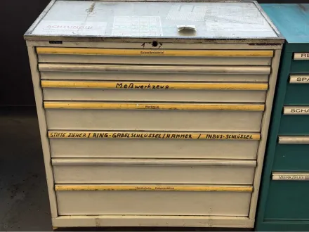 Schubladenschrank mit Inhalt – RESALE