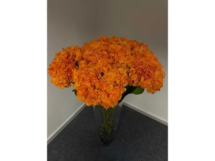 künstliche orange Blumen / Kunstblumen (12x) – RESALE