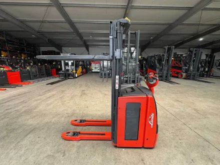 2019 Service + UVV 06/2027  Linde L16i 1.600kg Duplex 284cm Waage Hubwagen Hochhubwagen Ameise 4.943 – RESALE