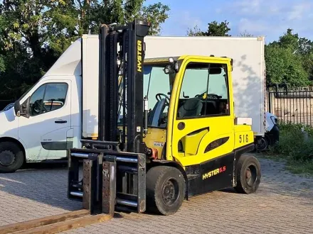 Hyster - 2022 - J5.5XN6 - 1638 Stunden, 4M Duplex, Gabelpositionierer, Seitenschaltung - Gabelstaple – RESALE