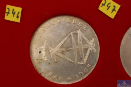 Silbermünze DDR 20 Mark Ernst Abbe 1980 – RESALE