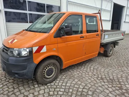 2014 Volkswagen Transporter T5 Doppelkabine Pritsche 2.0 TDI, 140 PS, EZ 12/2014, 318.250 km – RESALE