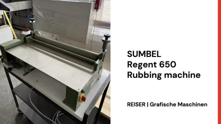 Sumbel REGENT 650 Rubbing Maschine – RESALE