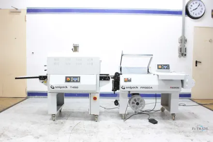 Smipack FP 560a - T450 Winkelschweissmaschine mit Schrumpftunnel - Shrink – RESALE