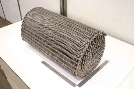 600 x 6700 mm Förderbandgurt Gliedergurt Edelstahl – RESALE