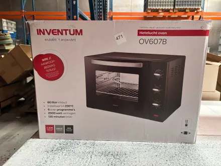 Inventum OV607B Backofen – Freistehender Konvektionsofen – 60 Liter – RESALE