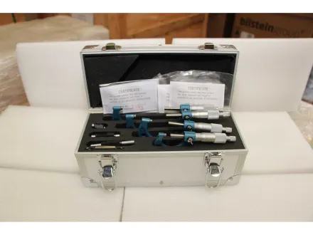(X11) FREUTEK SDM0055 Set von 4x millesimalen externen Mikrometern 0–100 x 0,001 mm – RESALE