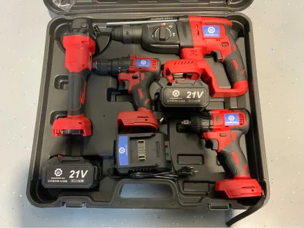 Ultra Force Equipment – Batteriewerkzeug 4 in 1 – Schraubendreher – Schlagschrauber – Bohrer – Schle – RESALE