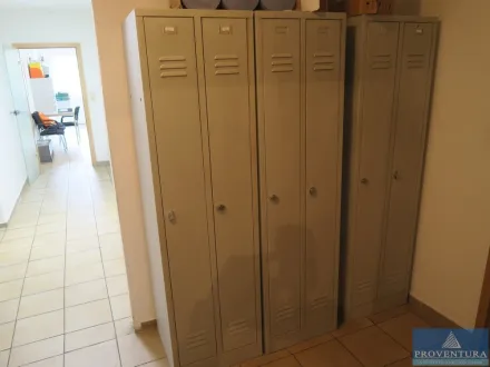 Umkleidespinde Metall grau 3 St. 2-türig – RESALE