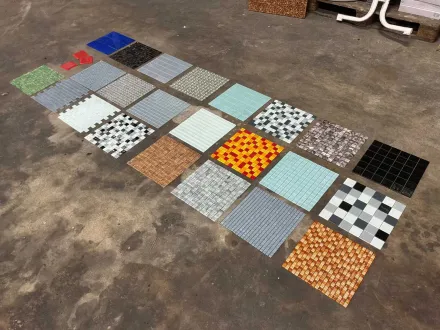 Viele Glasmosaik-Fliesen – 39x Palette – RESALE