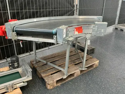 TRANSNORM Förderbandbiegung um 90 Grad mit Motor – RESALE