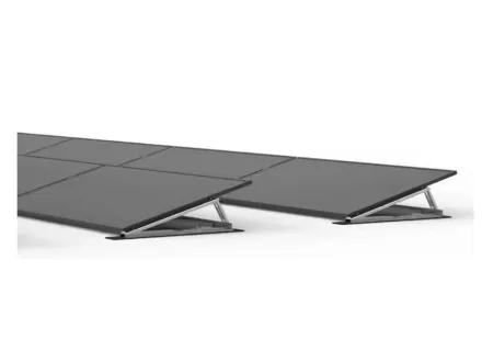 Flachdach – Montageset für 6 Solarmodule (2 Reihen zu je 3) – RESALE