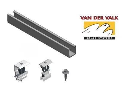 Valk Solar – Montageset für 36 Solarpaneele, Stahldach (6x6) – RESALE