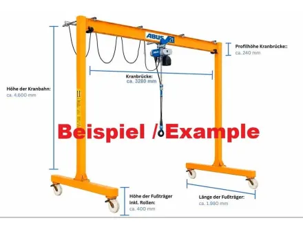 Mobiler Portalkran ABUS - LPK 2000 kg / 3600 mm - Baujahr 2022 – RESALE
