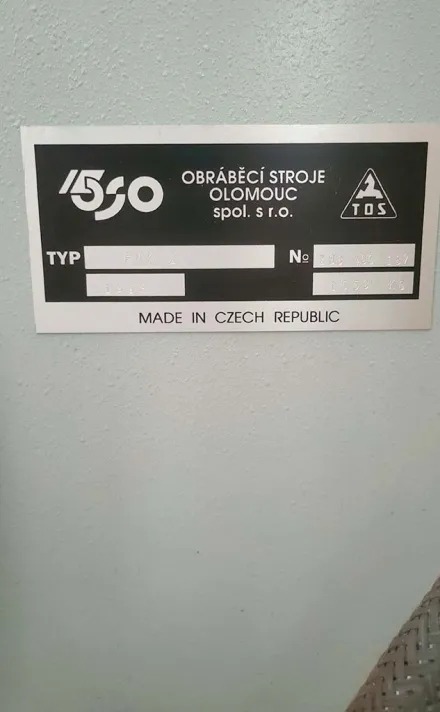 Tos Obrabeci Stroje FNK 2 Fräsmaschine – RESALE