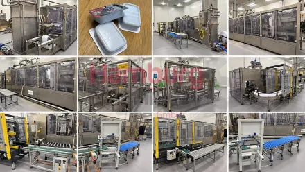 Alimenta Newpack ... Thermoform FM100/E-20 HC Form Fill Seal Machine (FFS) for mini-portions - Alimenta Newpack Division – RESALE