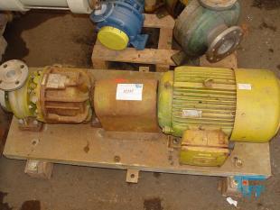 Dickow Pumpen KG NML h 40/165 Chemiepumpe / Kreiselpumpe / Grundplatt