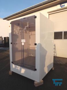 Kinetics für IBC und Fässer, mitsaugmöglichkeit IBC Chemikalien-Lagerschrank mit Auffa