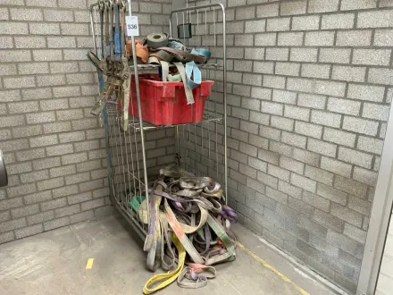 Charge von Hebe- und Bindgurten im Rollbehälter – RESALE