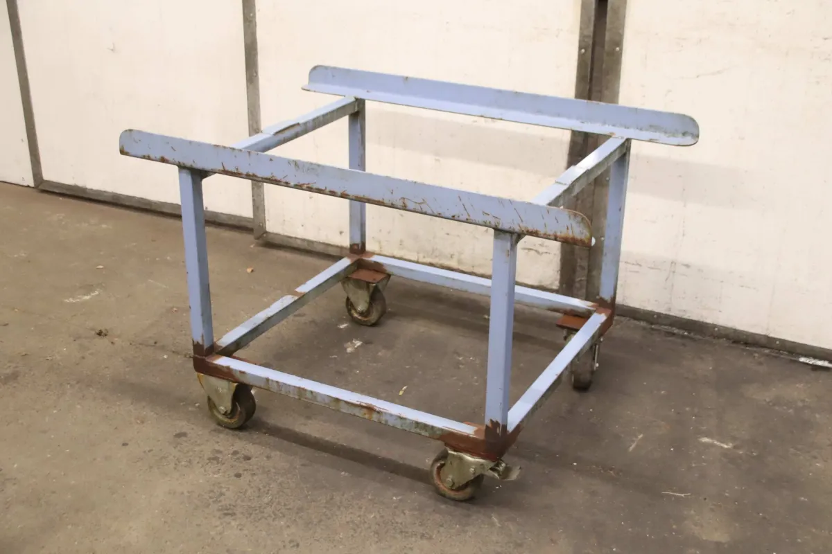 Edelstahl 1200/845/H800 mm Palettenwagen Transportwagen