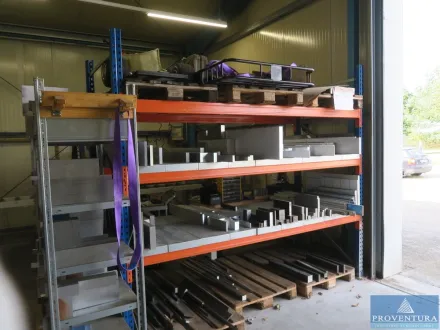 Schwerlastregal blau/orange 2 Ständer – RESALE