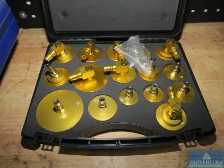 Kühler-Abdrück-Adapter GEARZAAR 16 Stück im Koffer – RESALE