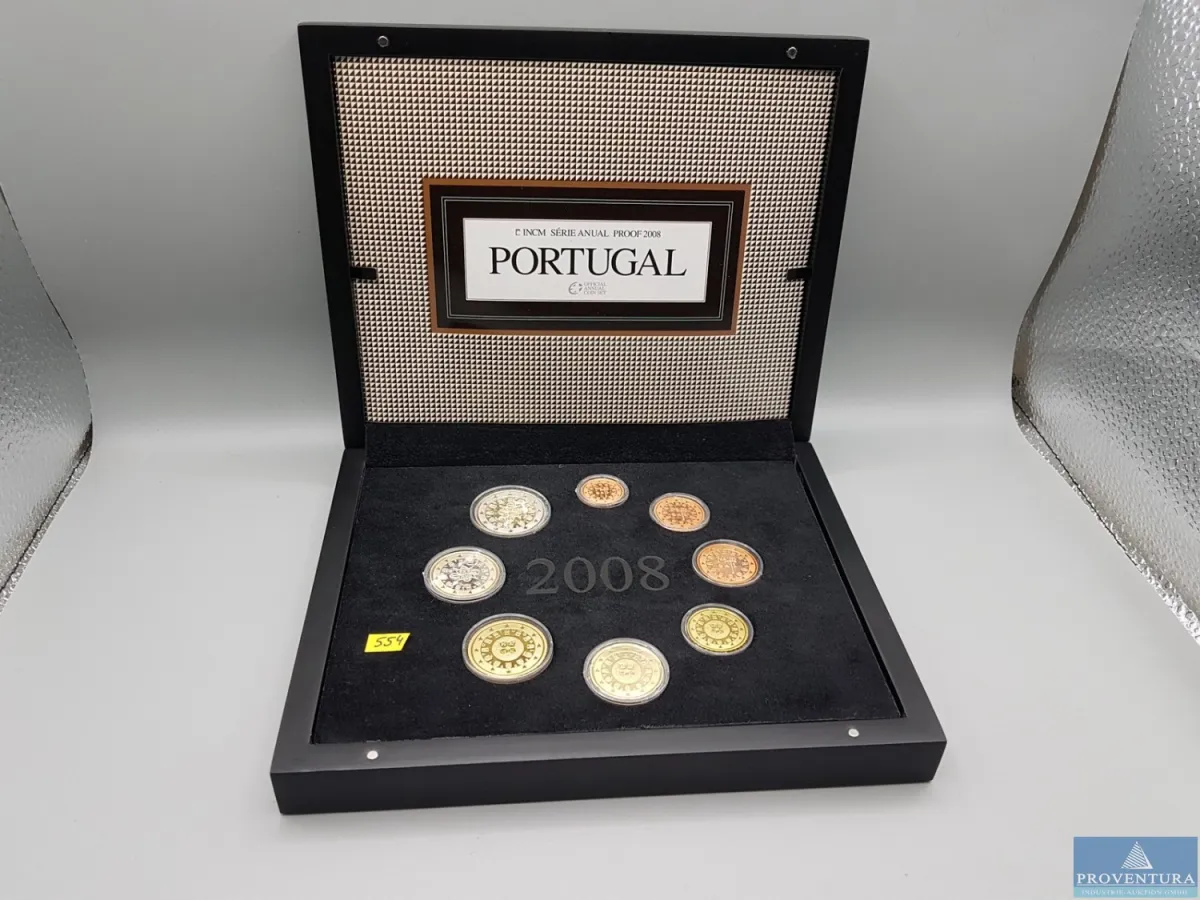 Euro-KMS Portugal 2008 1 ct- 2 Euro pp