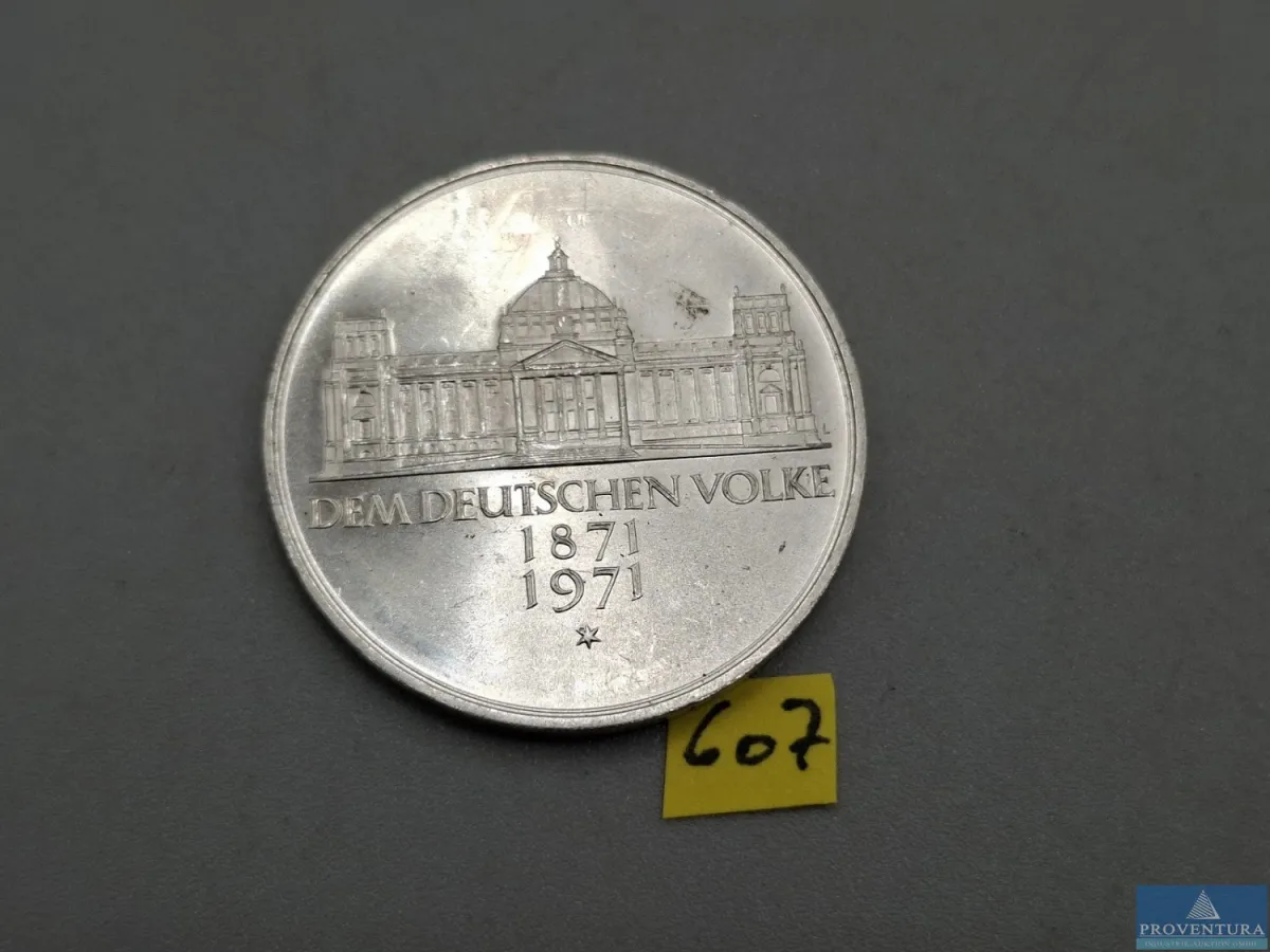 Silbermünze Bundesrepublik Deutschland 5 DM 100 Ja