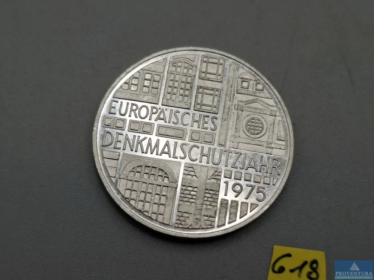 Silbermünze Bundesrepublik Deutschland 5 DM Europä