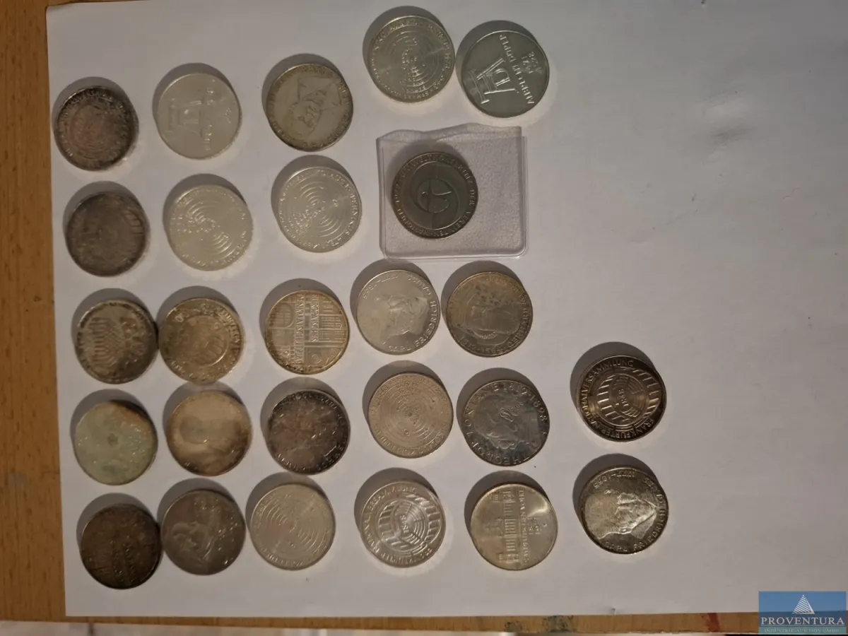 Silbermünzen Bundesrepublik Deutschland 26x 5 DM S
