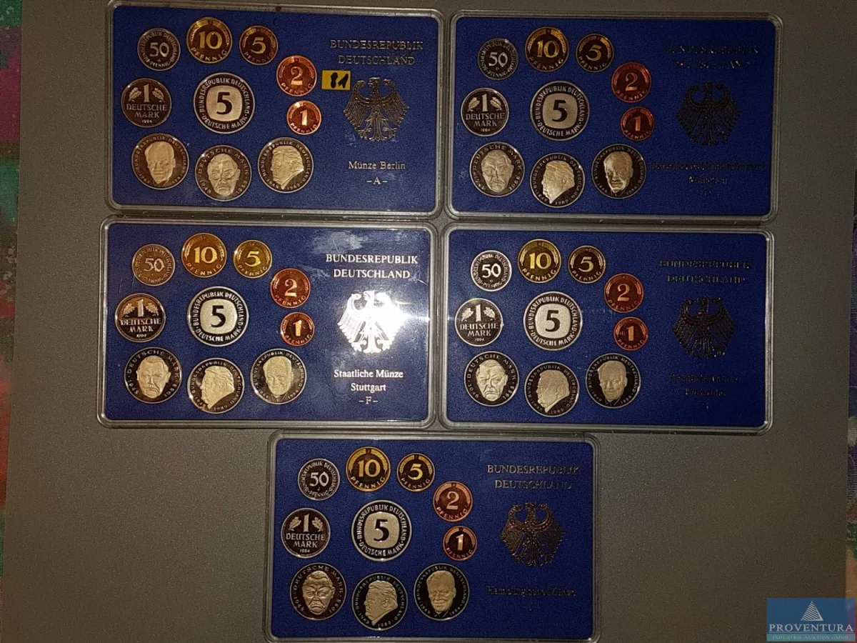 KMS Bundesrepublik Deutschland 1993 ADFGJ pp