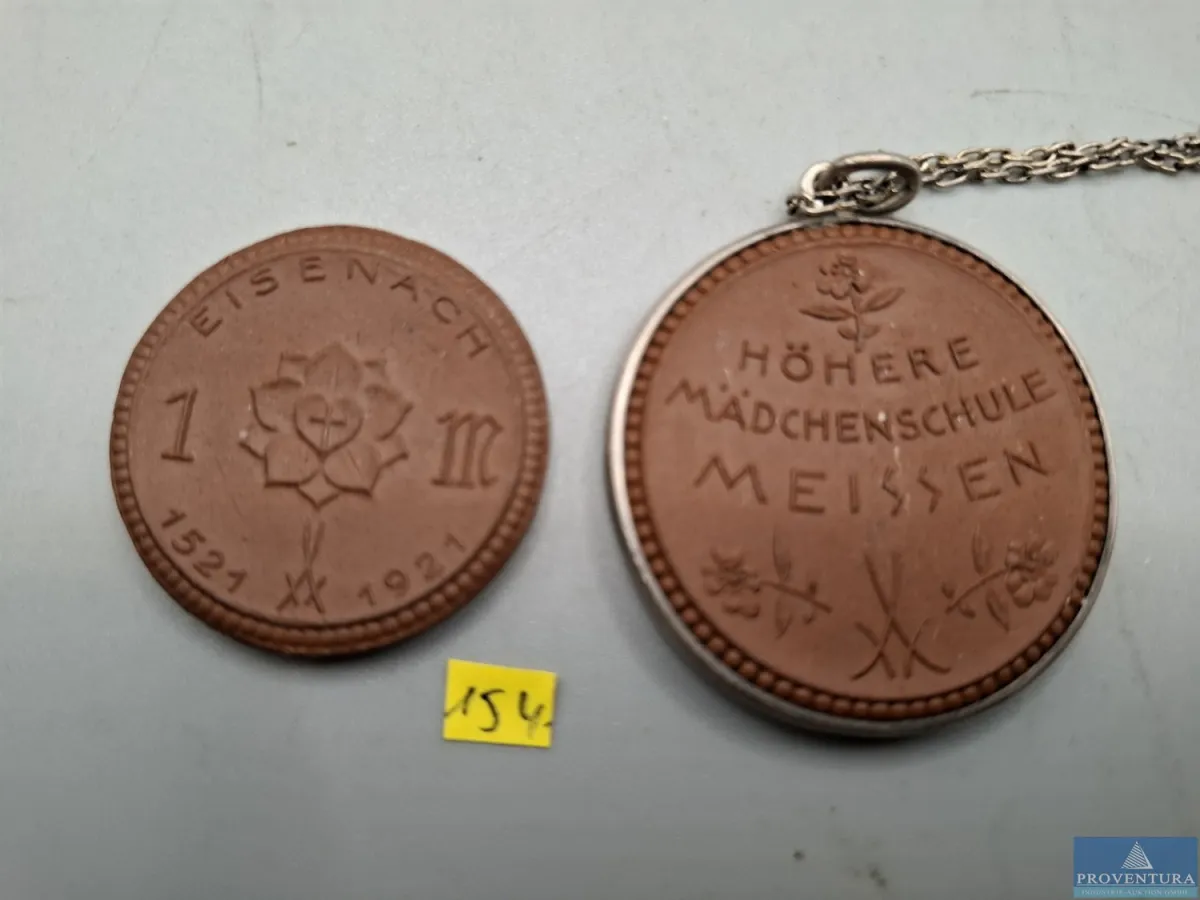 Notgeld Deutschland Meissner Porzellan 1x Eisenach