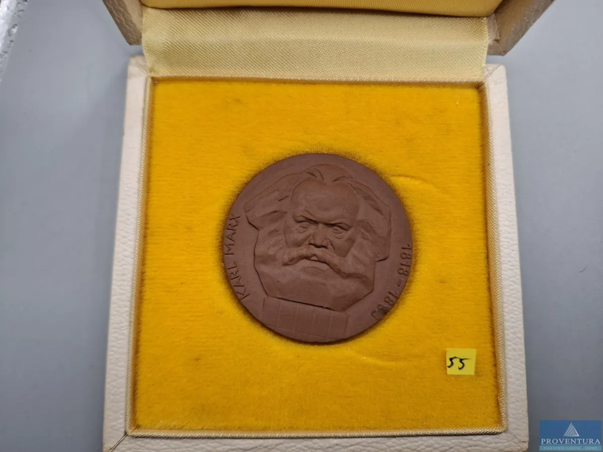 Medaille Karl-Marx-Stadt Böttgerporzellan