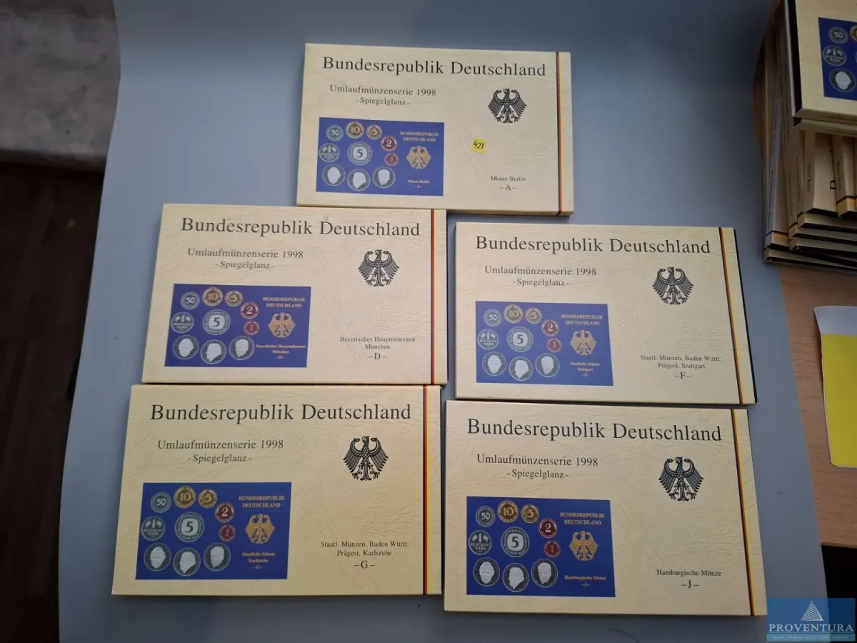 KMS Bundesrepublik Deutschland 1998 ADFGJ sp 64.40