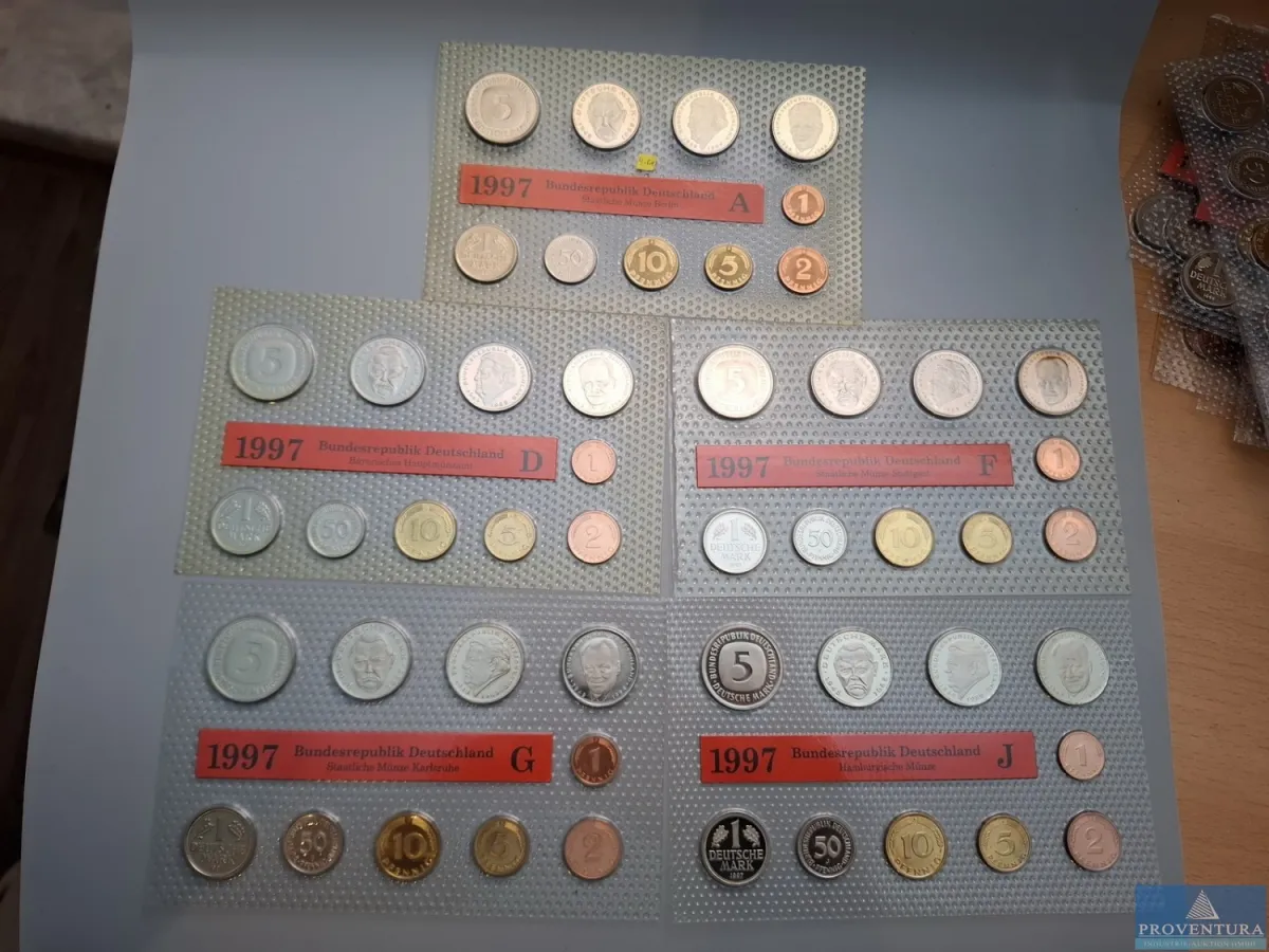 KMS Bundesrepublik Deutschland 1997 ADFGJ st 64.40
