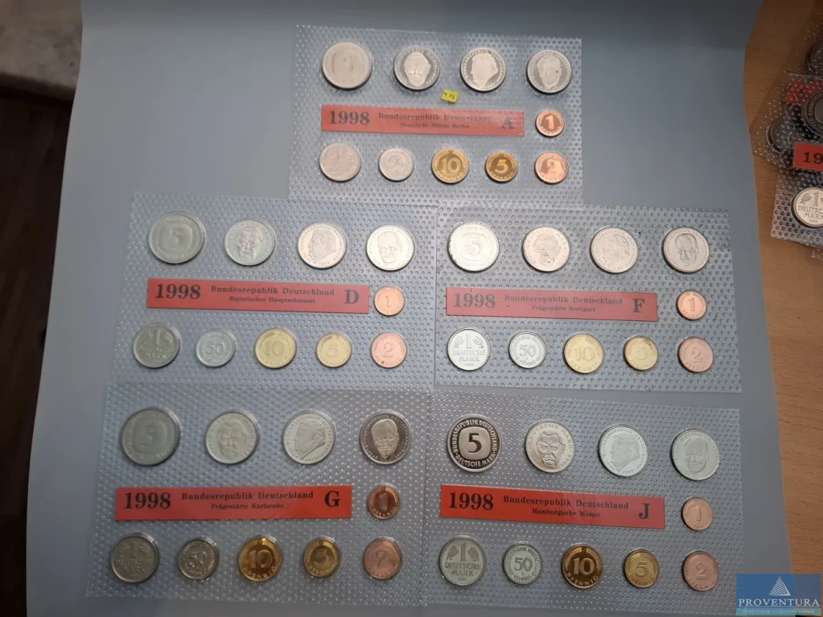KMS Bundesrepublik Deutschland 1998 ADFGJ st 64.40