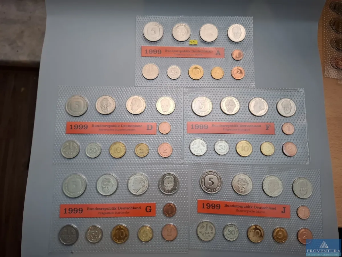 KMS Bundesrepublik Deutschland 1999 ADFGJ st 64.40