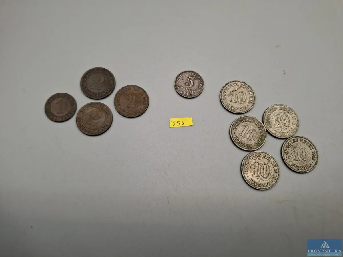 Umlaufmünzen Deutsches Reich 1x 1 Reichspfennig 19