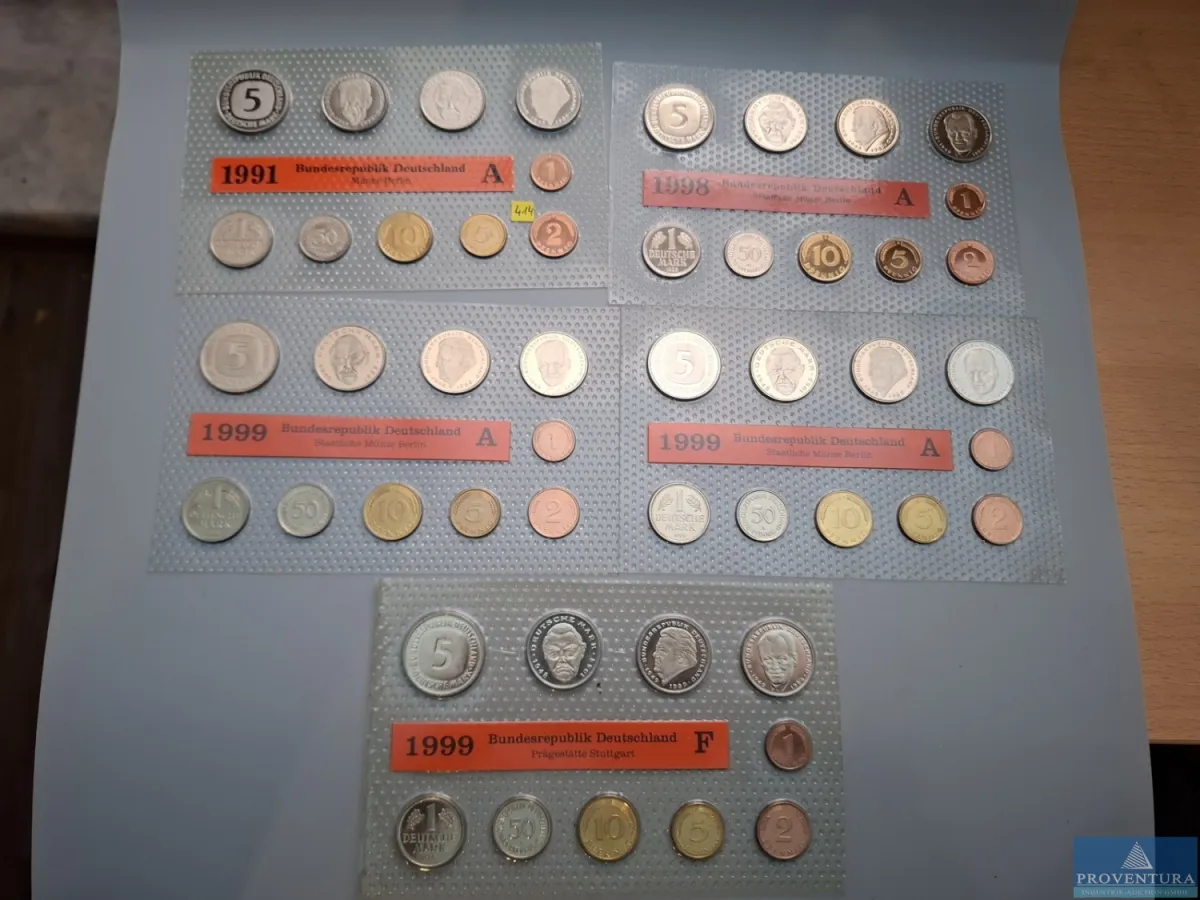 KMS Bundesrepublik Deutschland 1991 A 1998 A 1999