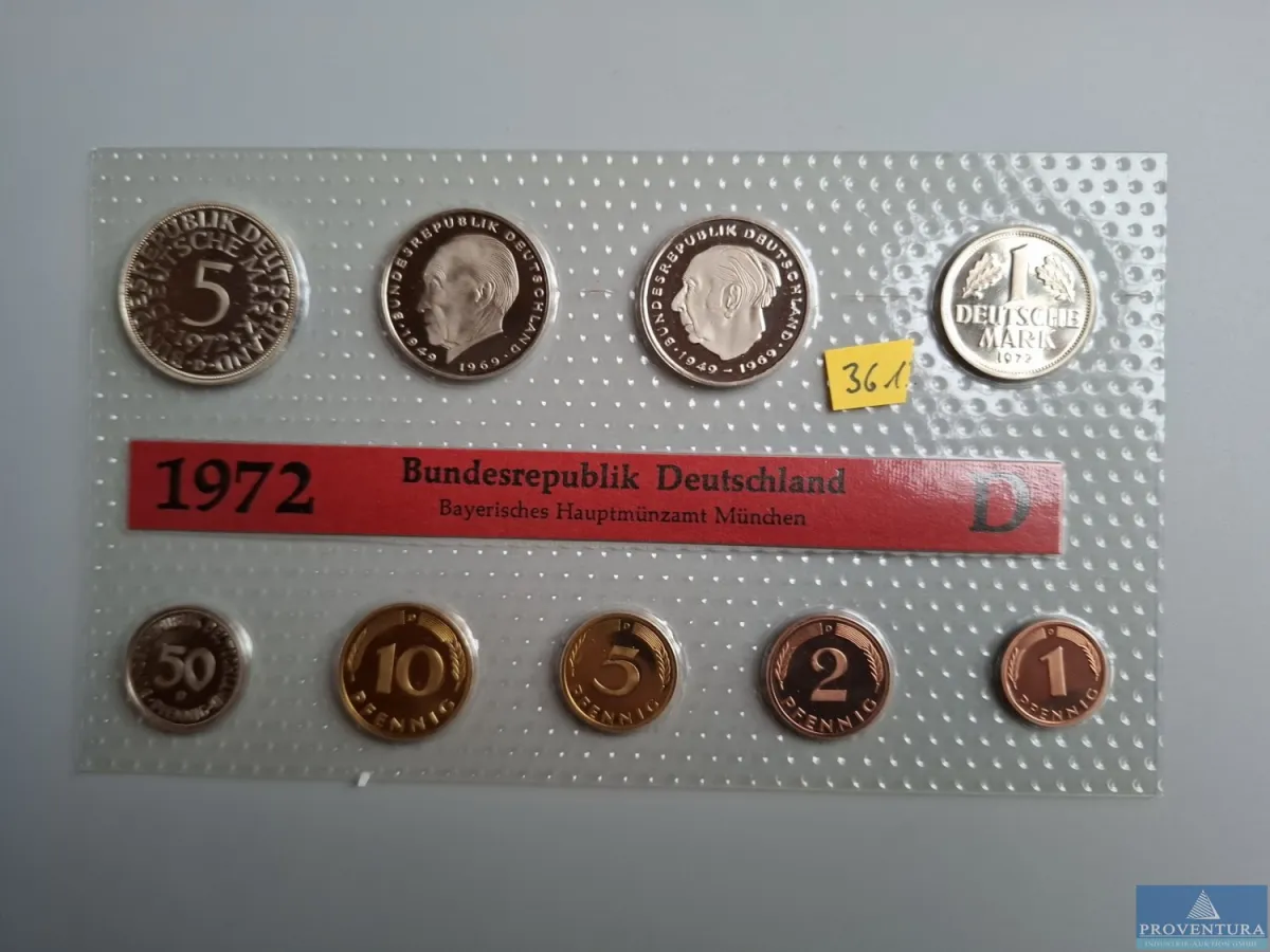 KMS Bundesrepublik Deutschland 1972 D pl 10.88 DM