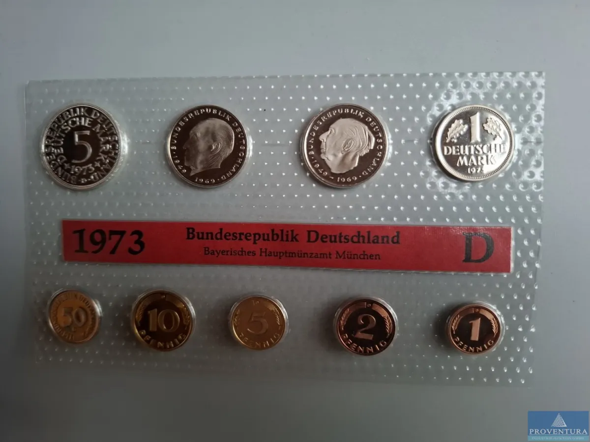 KMS Bundesrepublik Deutschland 1973 D pl 10.88 DM